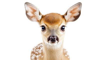 Obraz premium Majestic portrait of a deer, closeup exploration of wildlife beauty in nature's embrace