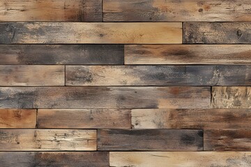 Rustic reclaimed wood wall panel texture background