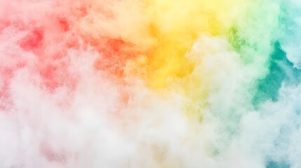 Obraz premium Colorful Smoke Pastel Clouds Abstract Background