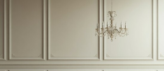 Elegant Crystal Chandelier in a Classic Interior
