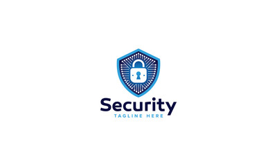 Professional Artificial Intelligence Protection Shield Security Logo Design Vector Template, Digital Safety Emblems
