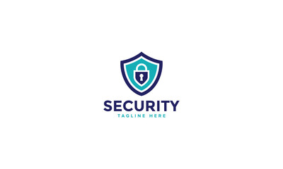 Fototapeta premium Professional Artificial Intelligence Protection Shield Security Logo Design Vector Template, Digital Safety Emblems