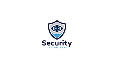Professional Artificial Intelligence Protection Shield Security Logo Design Vector Template, Digital Safety Emblems