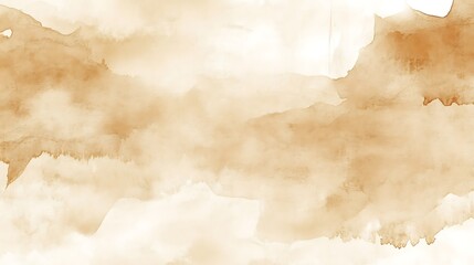 Abstract brown watercolor wash background texture