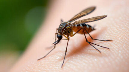 Naklejka premium mosquito on the ground