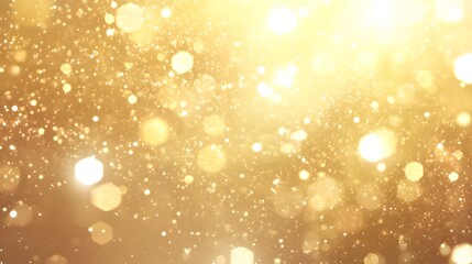 Golden Glitter Background  Sparkling Lights   Bokeh