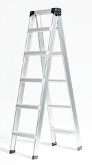 Sturdy Aluminum Step Ladder with Non-Slip Steps for Safe Indoor and Outdoor Use
