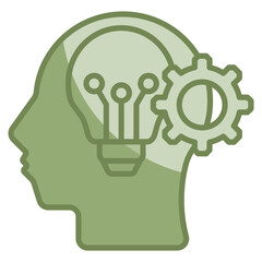 Intelligence Icon Element For Design