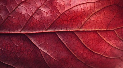 Fototapeta premium Natural macro shot with a soft background, showcasing the fine details of a plant leaf