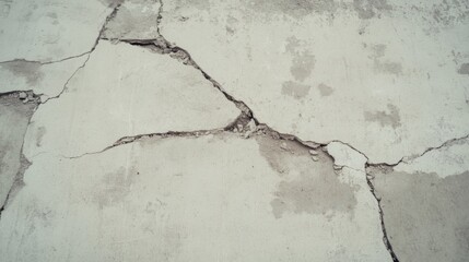 Cracked, weathered concrete surface texture.