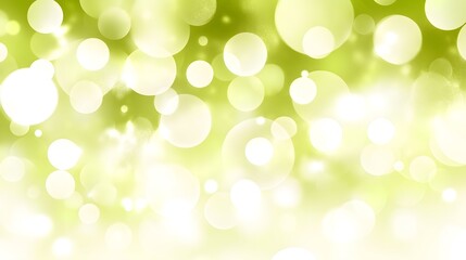 Obraz premium Abstract Green Bokeh Background Light Spots Shiny Circles