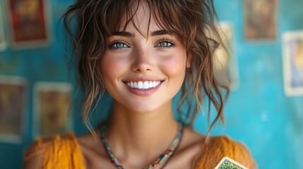 Bright and Humorous Fortune Teller Portrait