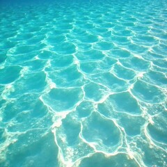 Obraz premium Crystal clear turquoise water, gentle wavelets with frothy edges , gentle waves, sea
