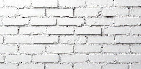 Obraz premium Distressed white brick wall, showing mortar detail , wall, vintage, grey
