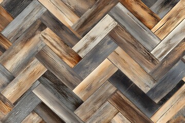 Rustic herringbone wood floor texture background