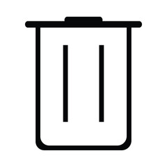 Delete icon vector symbol. vector illustration. Trash bin icon, 