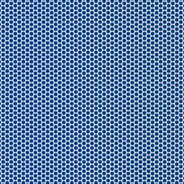 Motivo geometrico continuo senza giunzioni con arabeschi e volute blu su sfondo bianco, elegante pattern vettoriale in stile barocco e maiolica per sfondi e tessuti.