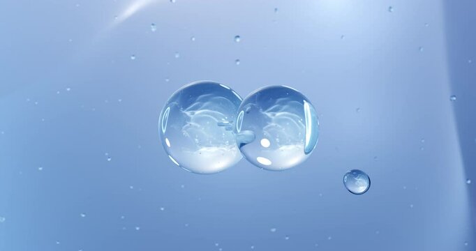 Carbon monosulfide rotating molecular structure, 3d model of molecule, diatomic molecule, looped video