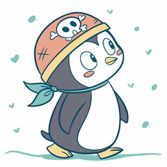 penguin with ice cream