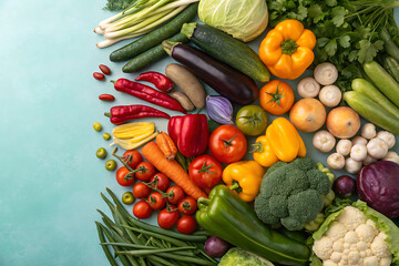 Celebrate national fresh fruit and vegetables month with vibrant produce display.