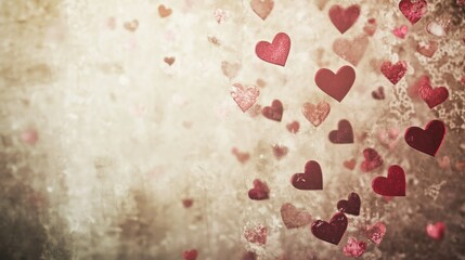 Romantic Hearts Background: A Valentine's Day Celebration