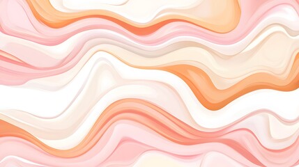 Abstract Pink   Peach Wave Background