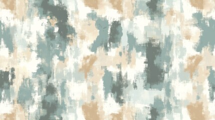 Elegant Aqua Terra Brown French Grey White Abstract Geometric Watercolor Scandinavian Design Seamless Pattern Wallpaper Curtain Bedding Upholstery Pastel Background Vector