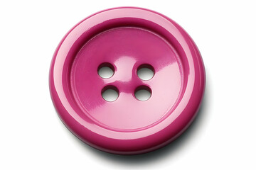 Pink Button Shines Bright on White: Sewing, Crafts, DIY