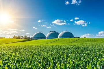 Biomethane production plant: generating renewable energy from biomass