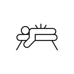 Acupuncture therapy icon simple vector symbol