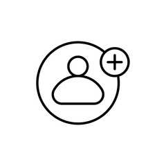 Add new icon simple vector symbol