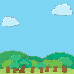 vivid green summer field background 1