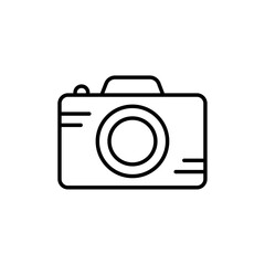 Camera icon simple vector symbol