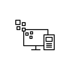 Computer Technology icon simple vector symbol