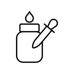 Dropper icon simple vector symbol