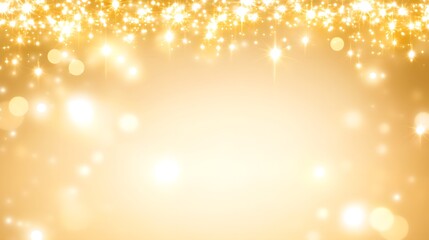 Golden Sparkle Background  Festive Lights   Bokeh