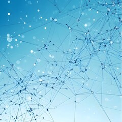Obraz premium Digital Network Framework with Blue Aesthetic Touch