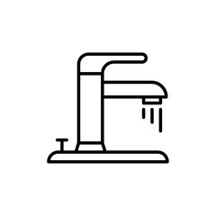 Faucet tap water icon simple vector symbol