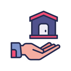 loan icon. vector filled color icon for your website, mobile, presentation, and logo design.