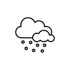 Hail icon simple vector symbol