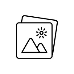 image or photo icon simple vector symbol