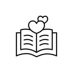 Love story icon simple vector symbol