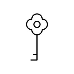 Magic Key icon simple vector symbol