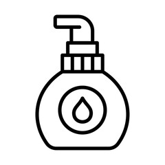 Moisturizing lotion bottle icon simple vector symbol