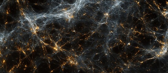 Fototapeta premium Cosmic Web: A Fractal Visualization of the Universe's Intricate Structure