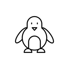 Penguin icon simple vector symbol