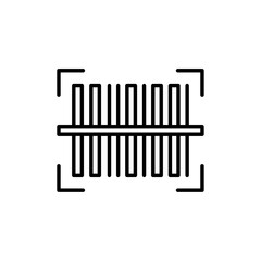 Scan barcode icon simple vector symbol