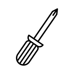 Screwdriver icon simple vector symbol