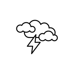 Storm icon simple vector symbol