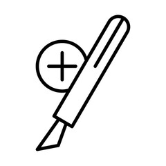 surgery icon simple vector symbol